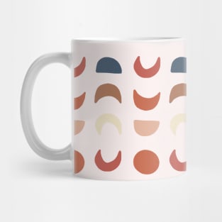 Red Moon Phases Pattern Mug